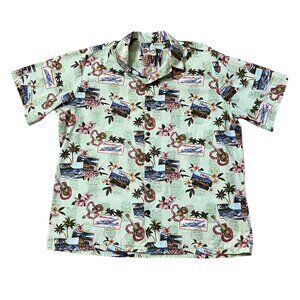 Hilo Hattie Hawaiian Tropical Travel Shirt Men's 3XL